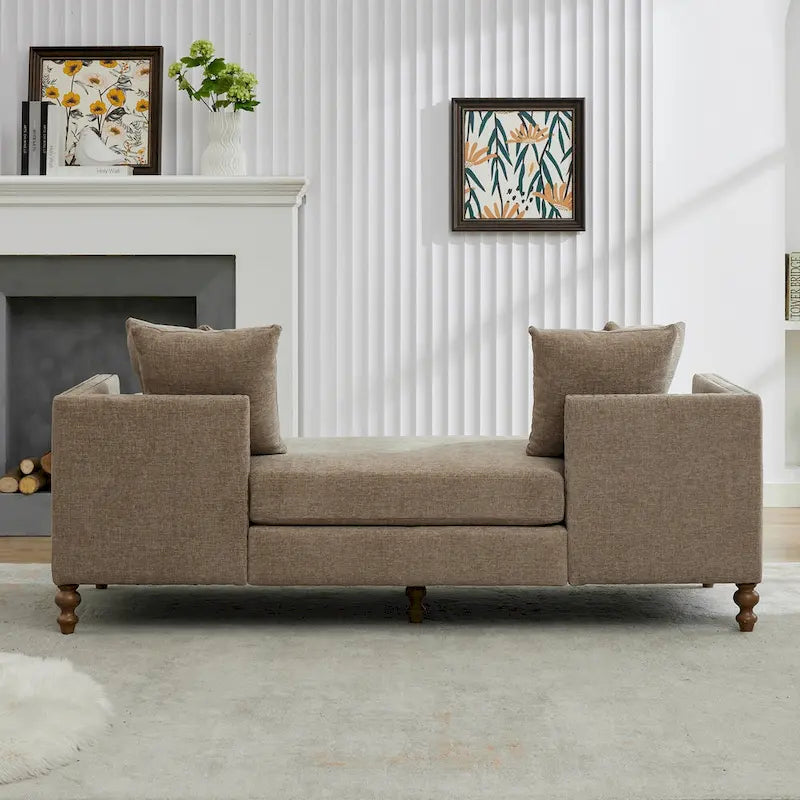 Comfortable Upholstered Chaise Lounge with Various Features for Relaxation