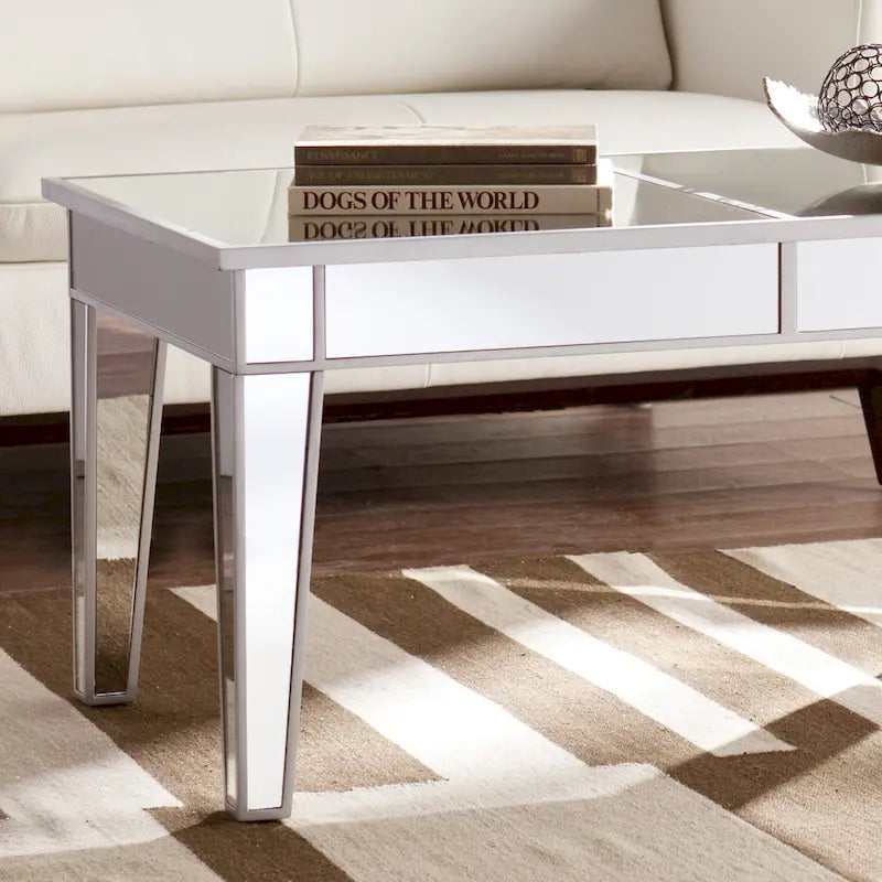 Mirrored Rectangle Coffee Table