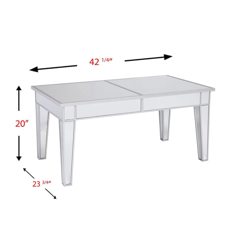 Mirrored Rectangle Coffee Table