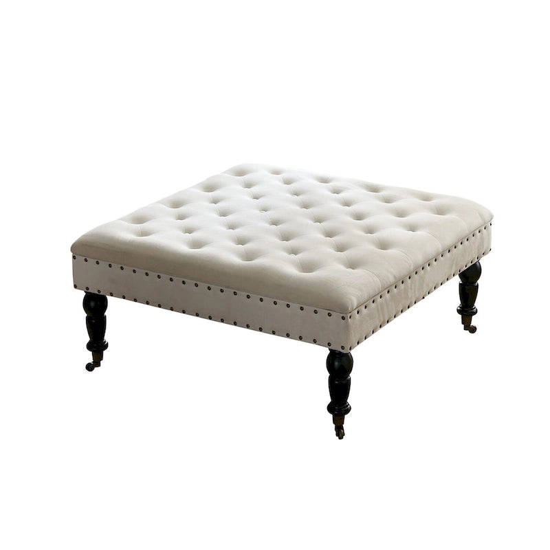 Supersoft Tufted Coffee Table Ottoman - 33 x 33 x 18