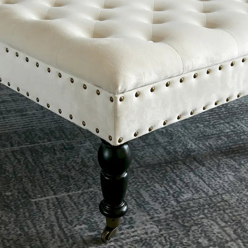 Supersoft Tufted Coffee Table Ottoman - 33 x 33 x 18