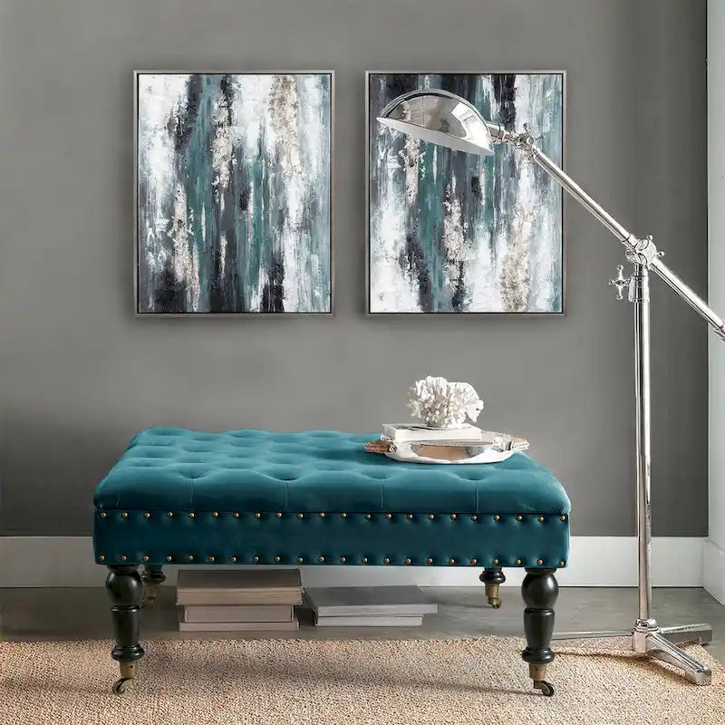 Supersoft Tufted Coffee Table Ottoman - 33 x 33 x 18