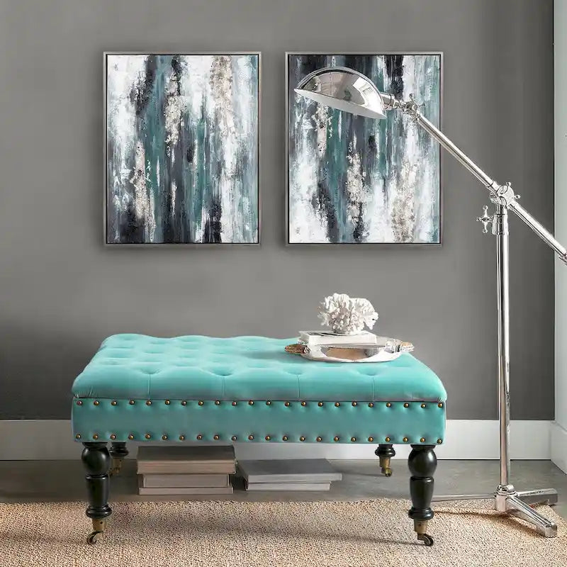 Supersoft Tufted Coffee Table Ottoman - 33 x 33 x 18