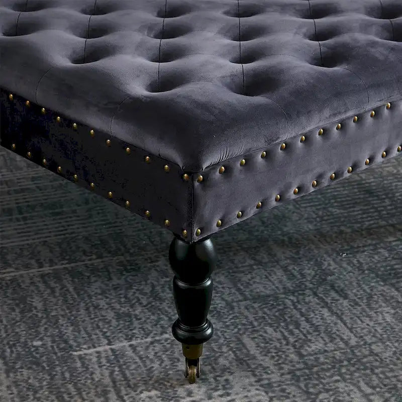 Supersoft Tufted Coffee Table Ottoman - 33 x 33 x 18