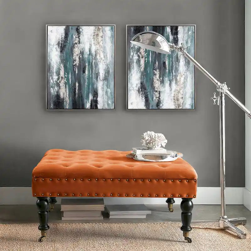 Supersoft Tufted Coffee Table Ottoman - 33 x 33 x 18