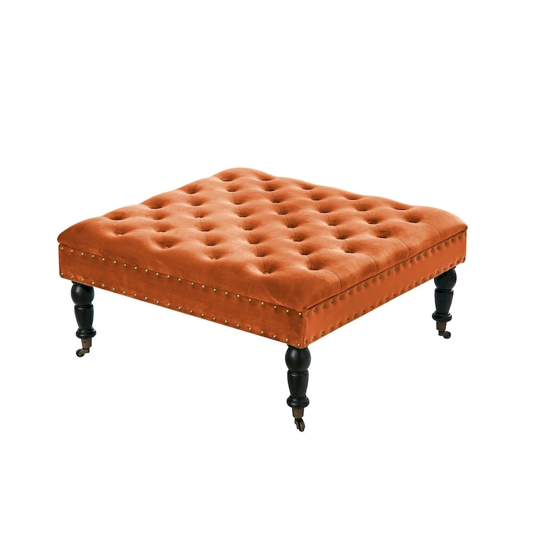 Supersoft Tufted Coffee Table Ottoman - 33 x 33 x 18