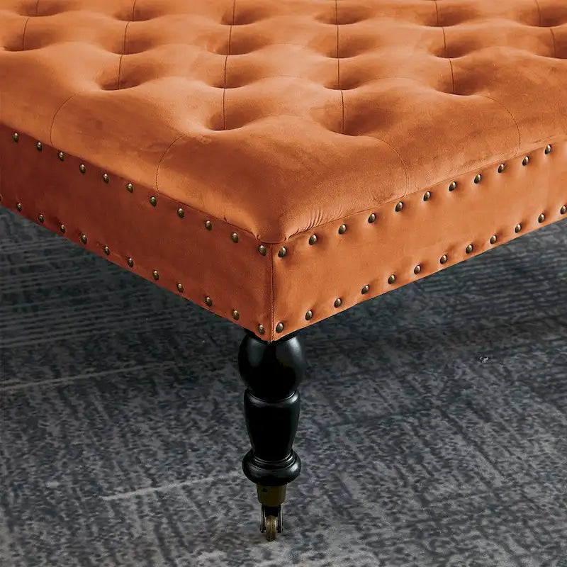 Supersoft Tufted Coffee Table Ottoman - 33 x 33 x 18