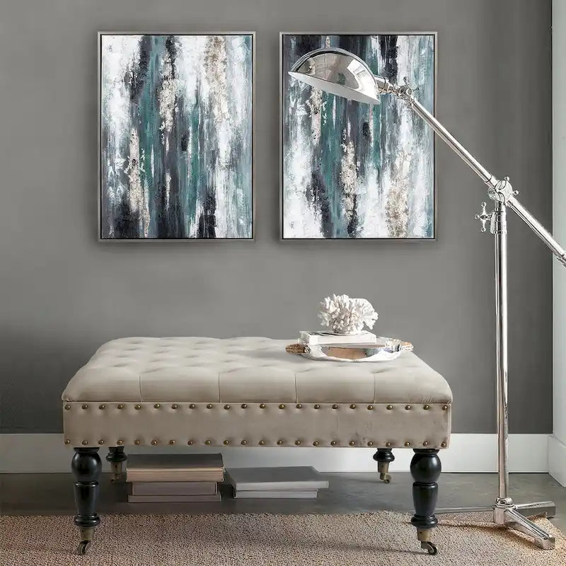 Supersoft Tufted Coffee Table Ottoman - 33 x 33 x 18