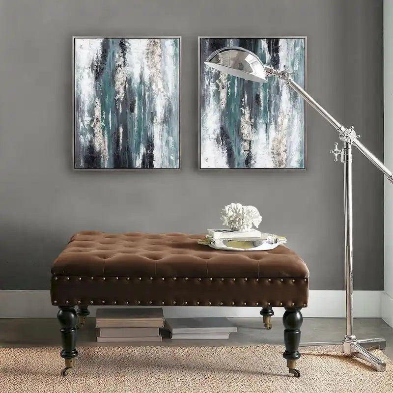 Supersoft Tufted Coffee Table Ottoman - 33 x 33 x 18