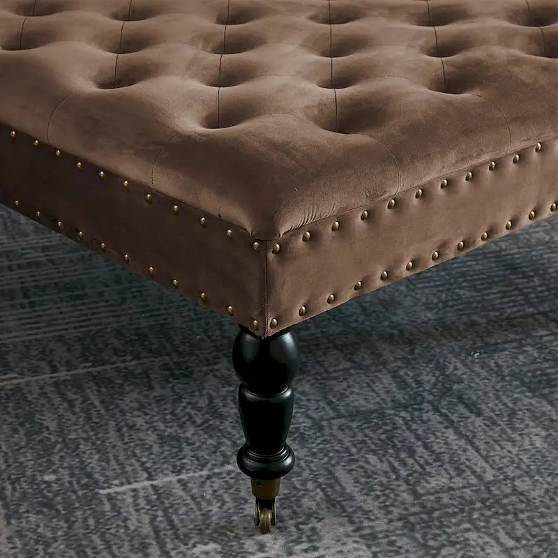 Supersoft Tufted Coffee Table Ottoman - 33 x 33 x 18