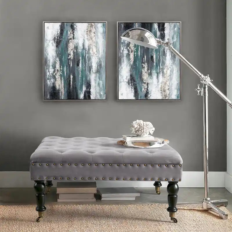 Supersoft Tufted Coffee Table Ottoman - 33 x 33 x 18