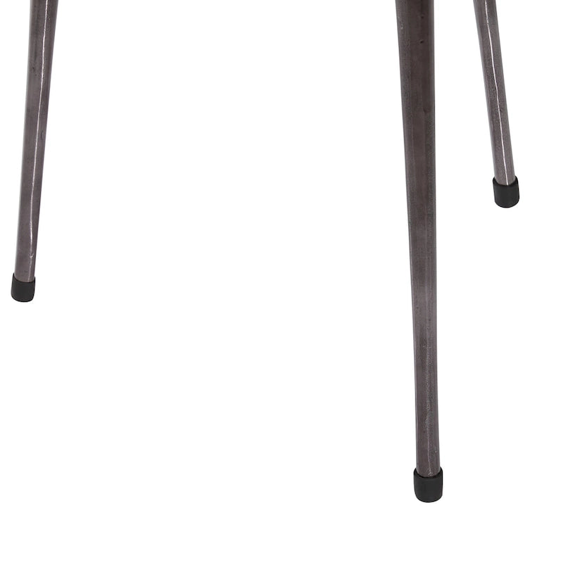 Mango Wood Round Accent Table - Brown