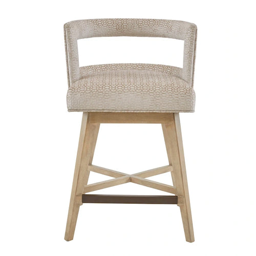 180-Degree Swivel Counter Stool with Auto-Return