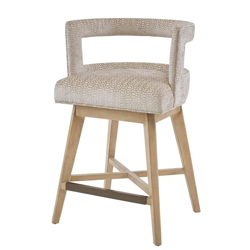 180-Degree Swivel Counter Stool with Auto-Return