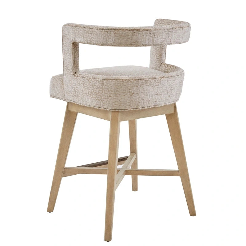 180-Degree Swivel Counter Stool with Auto-Return