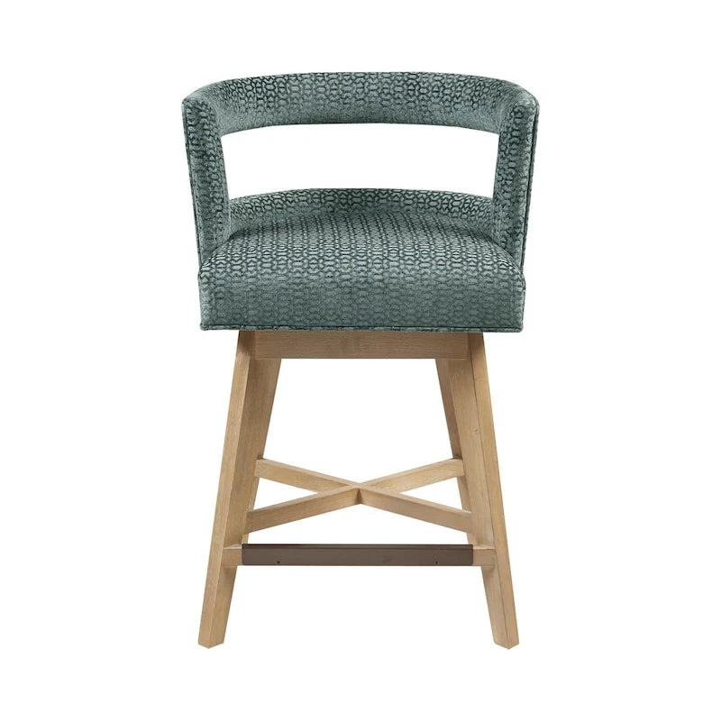 180-Degree Swivel Counter Stool with Auto-Return