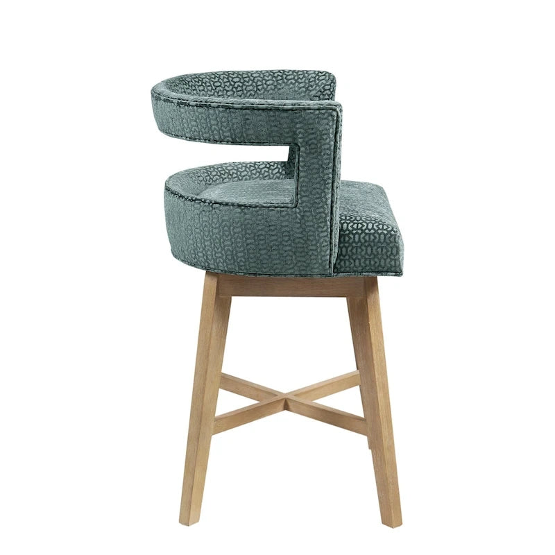 180-Degree Swivel Counter Stool with Auto-Return