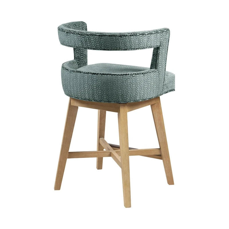 180-Degree Swivel Counter Stool with Auto-Return