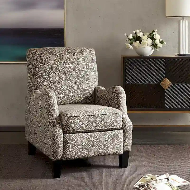 Push Back Recliner - Polyester/Cotton Blend