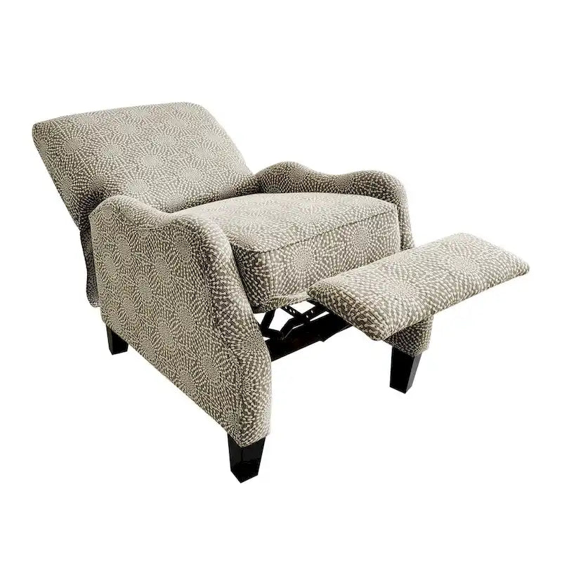 Push Back Recliner - Polyester/Cotton Blend