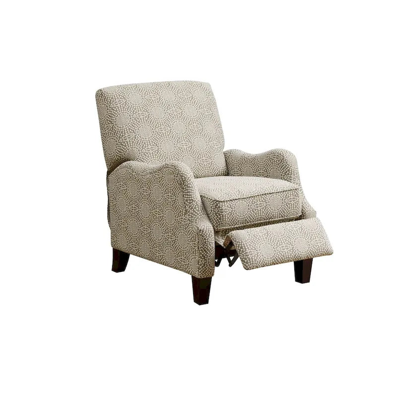 Push Back Recliner - Polyester/Cotton Blend