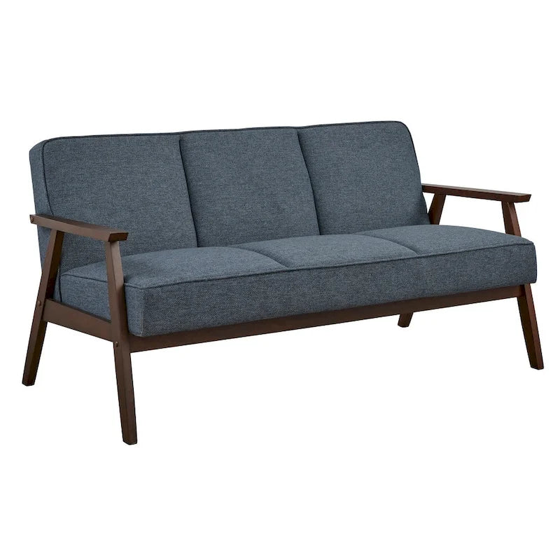 Mid-Century Modern Sofa with Angled Legs