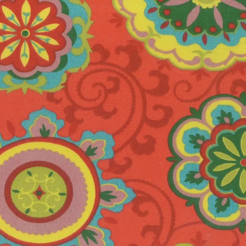 42-Inch Papasan Chair with Patterned Polyester Cushion
