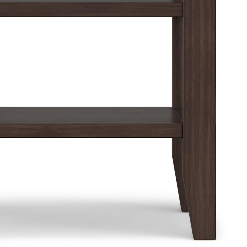 Solid Wood Square Transitional End Table - 19" Wide
