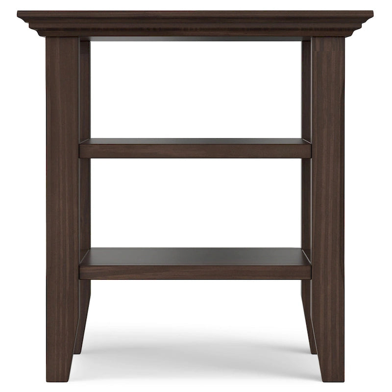 Solid Wood Square Transitional End Table - 19" Wide