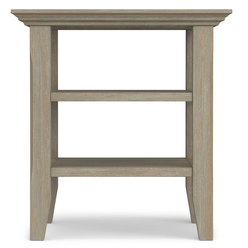 Solid Wood Square Transitional End Table - 19" Wide
