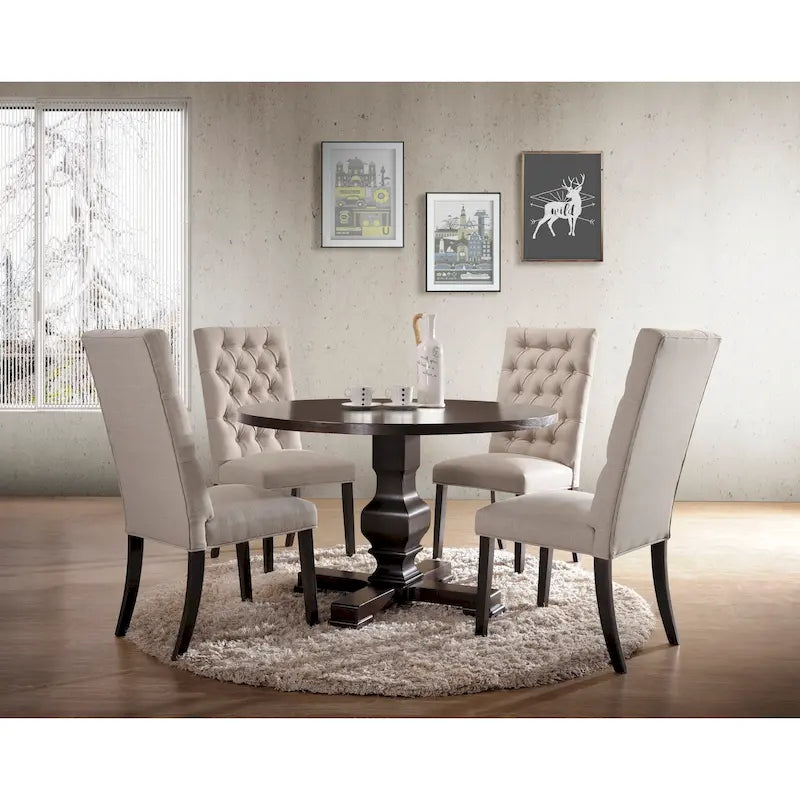 47" Round Pedestal Dining Table