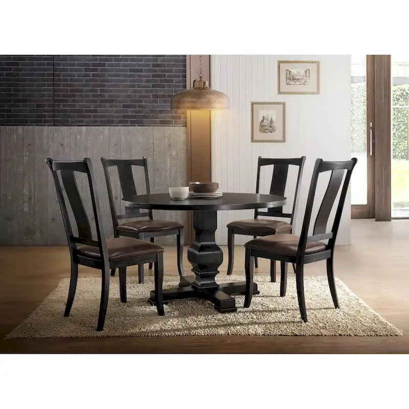 47" Round Pedestal Dining Table