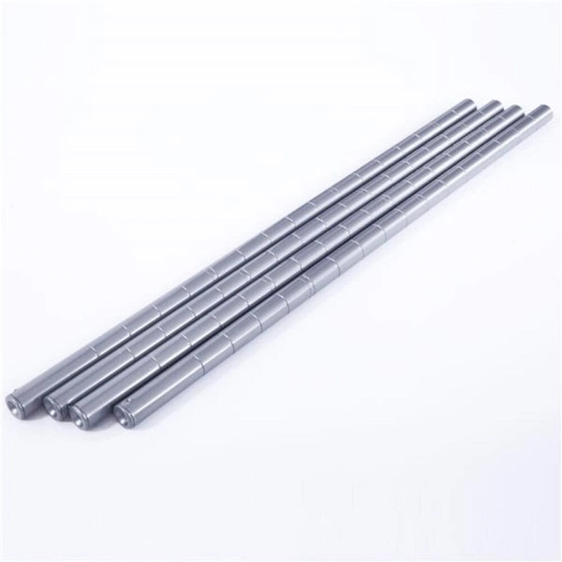 4-Shelf Carbon Steel Assembly Storage Rack - Silver Grey