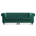 Small Velvet Tufting Sofa - Mid Century Vintage