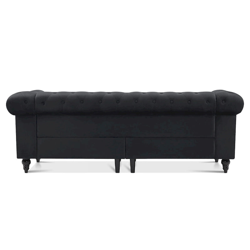 Small Velvet Tufting Sofa - Mid Century Vintage