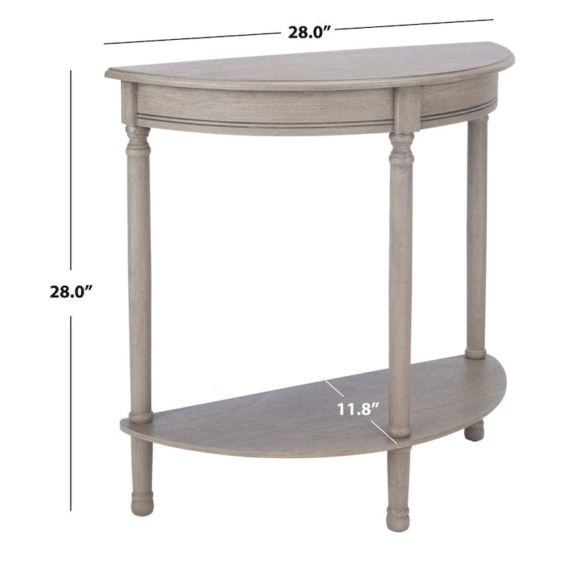 Half Moon Console Table - 28"W x 11.8"D x 28"H
