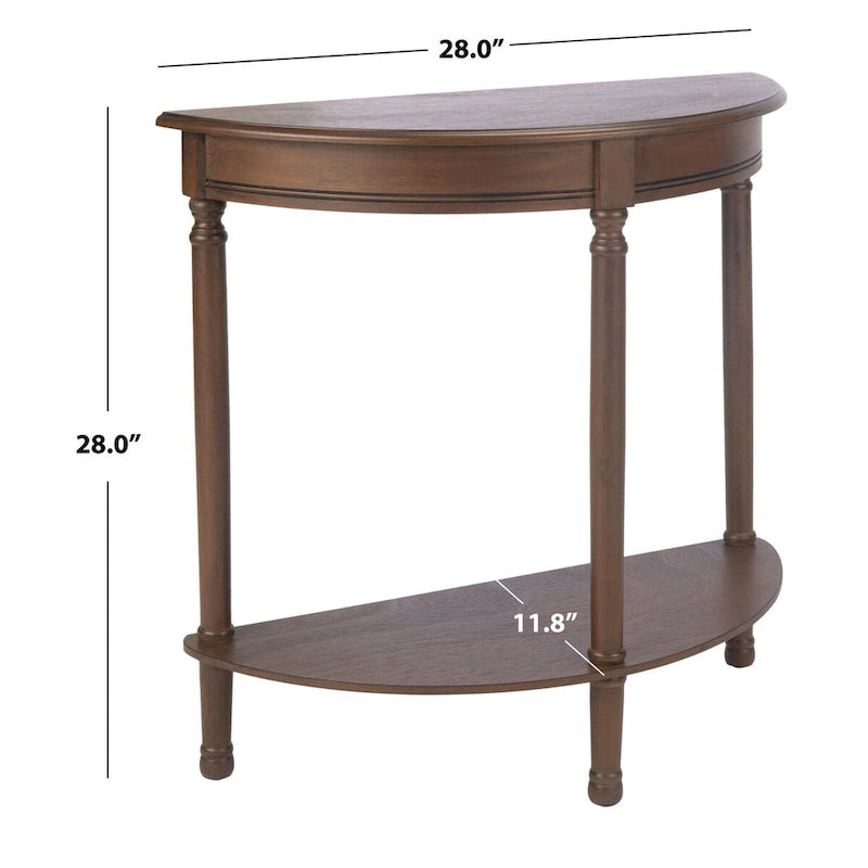 Half Moon Console Table - 28"W x 11.8"D x 28"H