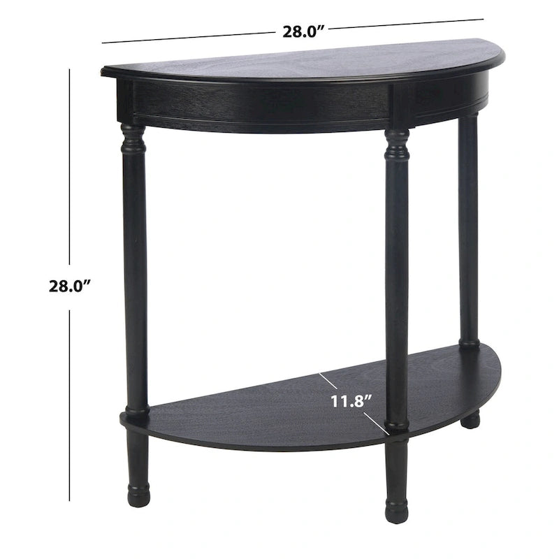 Half Moon Console Table - 28"W x 11.8"D x 28"H