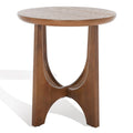 Mid-Century Wood Accent Table with Whitewash Finish - 20W x 20D x 22H
