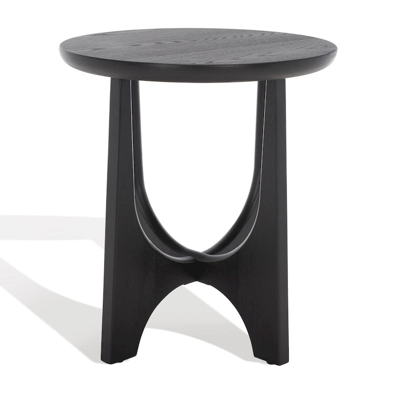 Mid-Century Wood Accent Table with Whitewash Finish - 20W x 20D x 22H