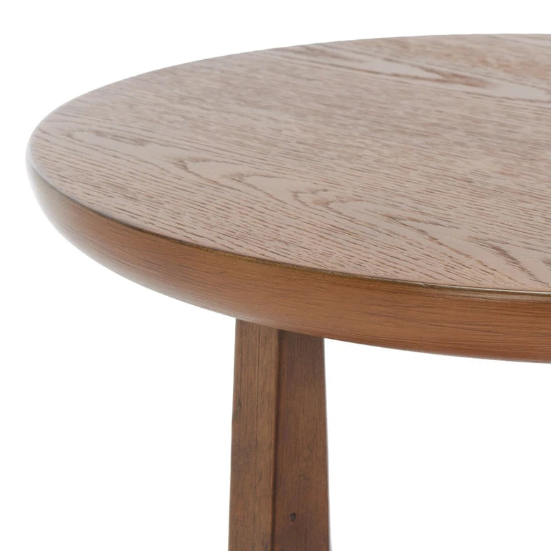 Mid-Century Wood Accent Table with Whitewash Finish - 20W x 20D x 22H