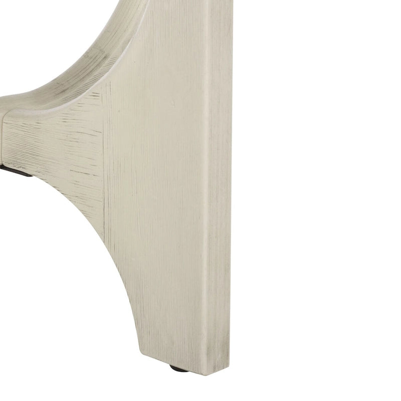 Mid-Century Wood Accent Table with Whitewash Finish - 20W x 20D x 22H