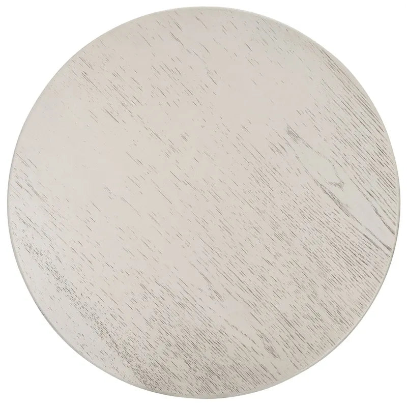 Mid-Century Wood Accent Table with Whitewash Finish - 20W x 20D x 22H