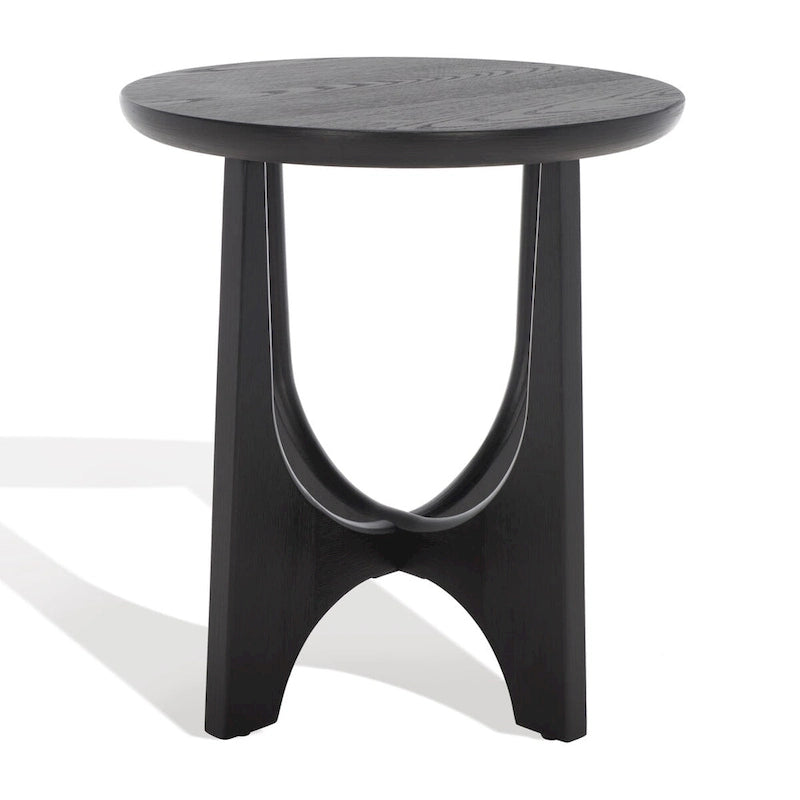 Mid-Century Wood Accent Table with Whitewash Finish - 20W x 20D x 22H