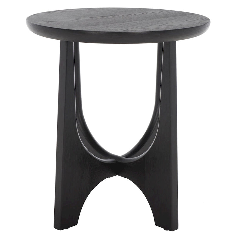 Mid-Century Wood Accent Table with Whitewash Finish - 20W x 20D x 22H