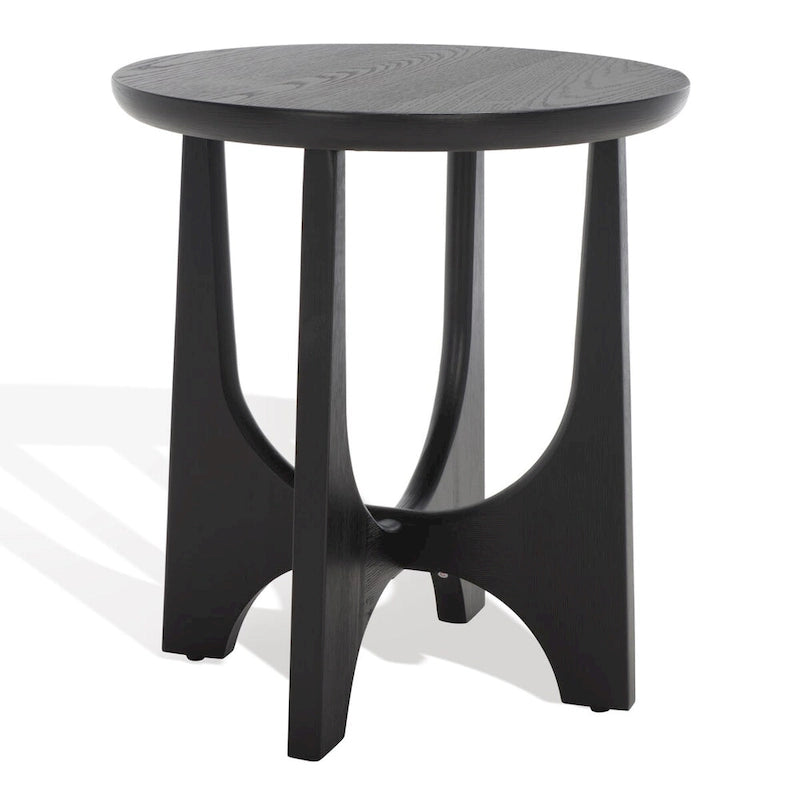 Mid-Century Wood Accent Table with Whitewash Finish - 20W x 20D x 22H