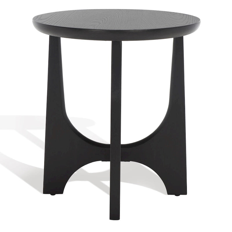 Mid-Century Wood Accent Table with Whitewash Finish - 20W x 20D x 22H