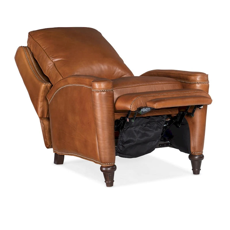 Manual Push Back Recliner - Top-Grain Aniline Leather