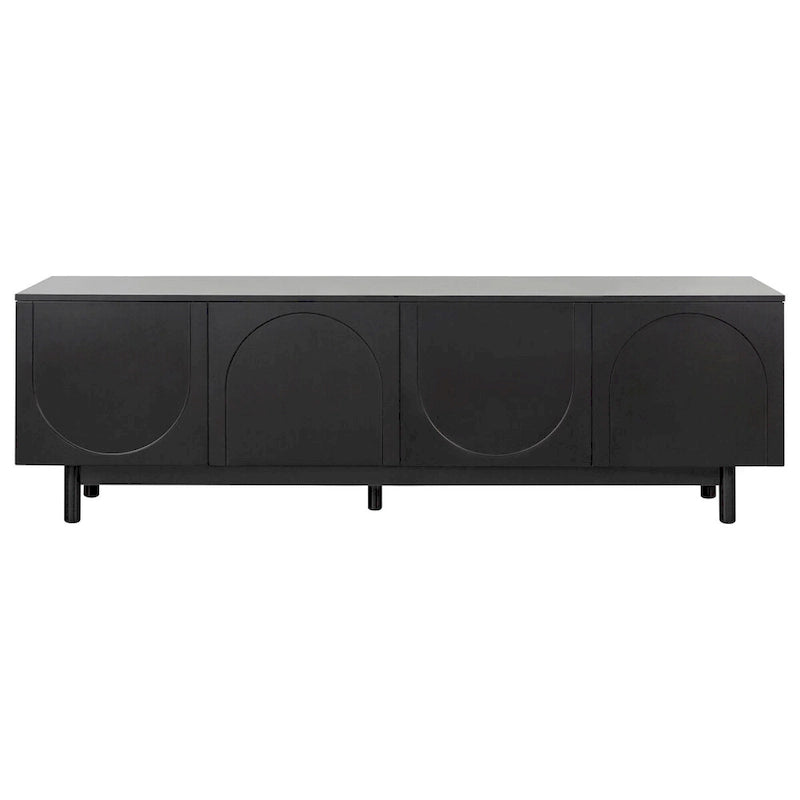 TV Stand with Arch Cabinets for TVs Up to 78" - Entertainment Center