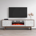Fireplace TV Stand with Electric Insert - Fits TVs up to 80"